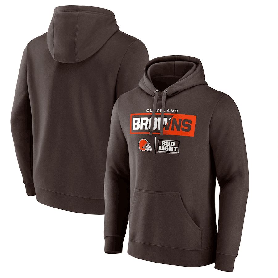 Men 2023 NFL Cleveland Browns brown Sweatshirt style 2